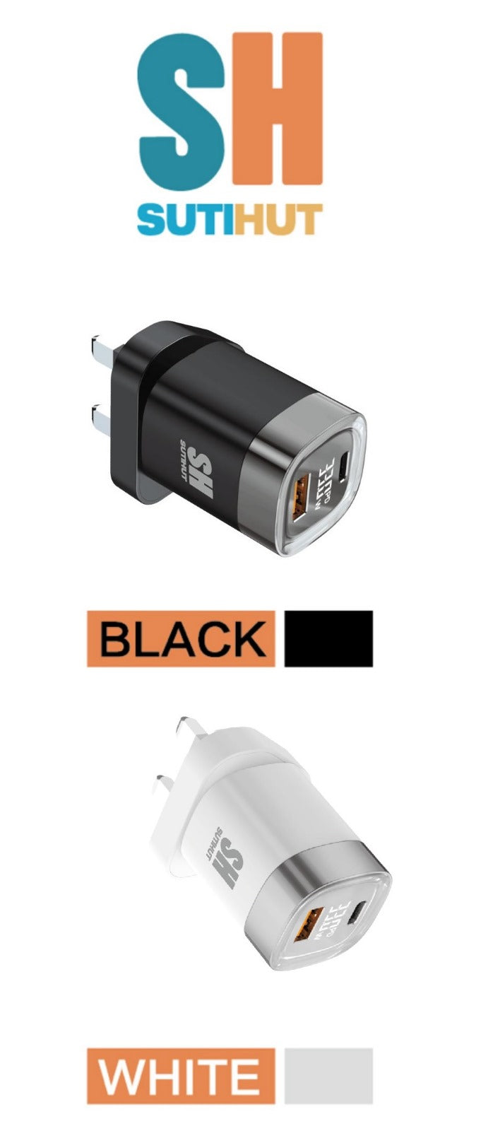 Sutihut 33 W digital mobile charger