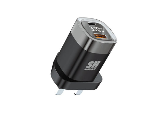 Sutihut Power Plug 33W – Dual USB-C & USB-A Ports for Universal Compatibility